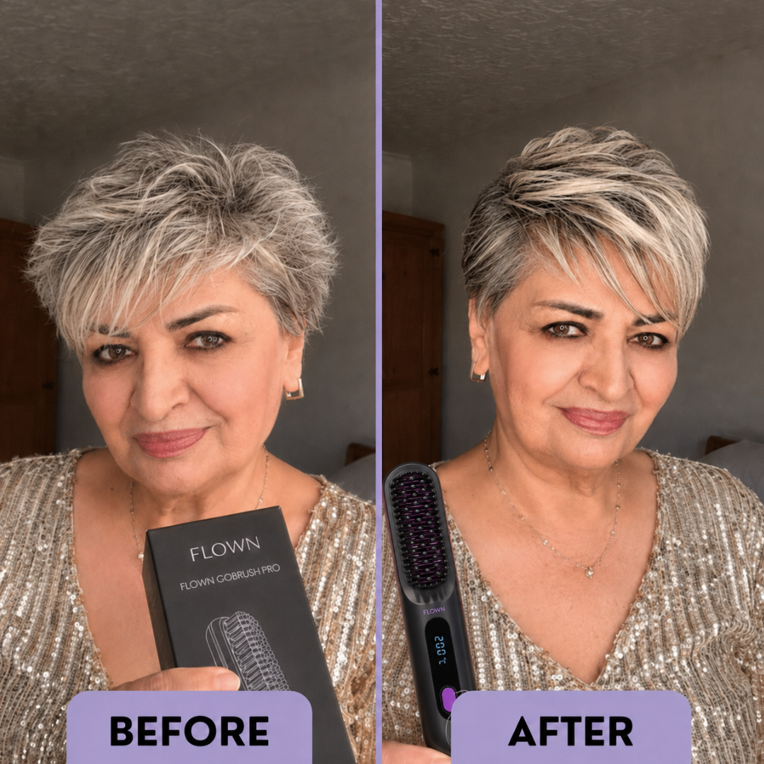 [NEW] FLOWN Portable Straightener Brush - GoBrush PRO