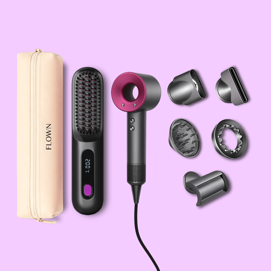 GoBrush PRO + Leather Pouch + 5-in-1 Lunair Dryer - NUMOYA