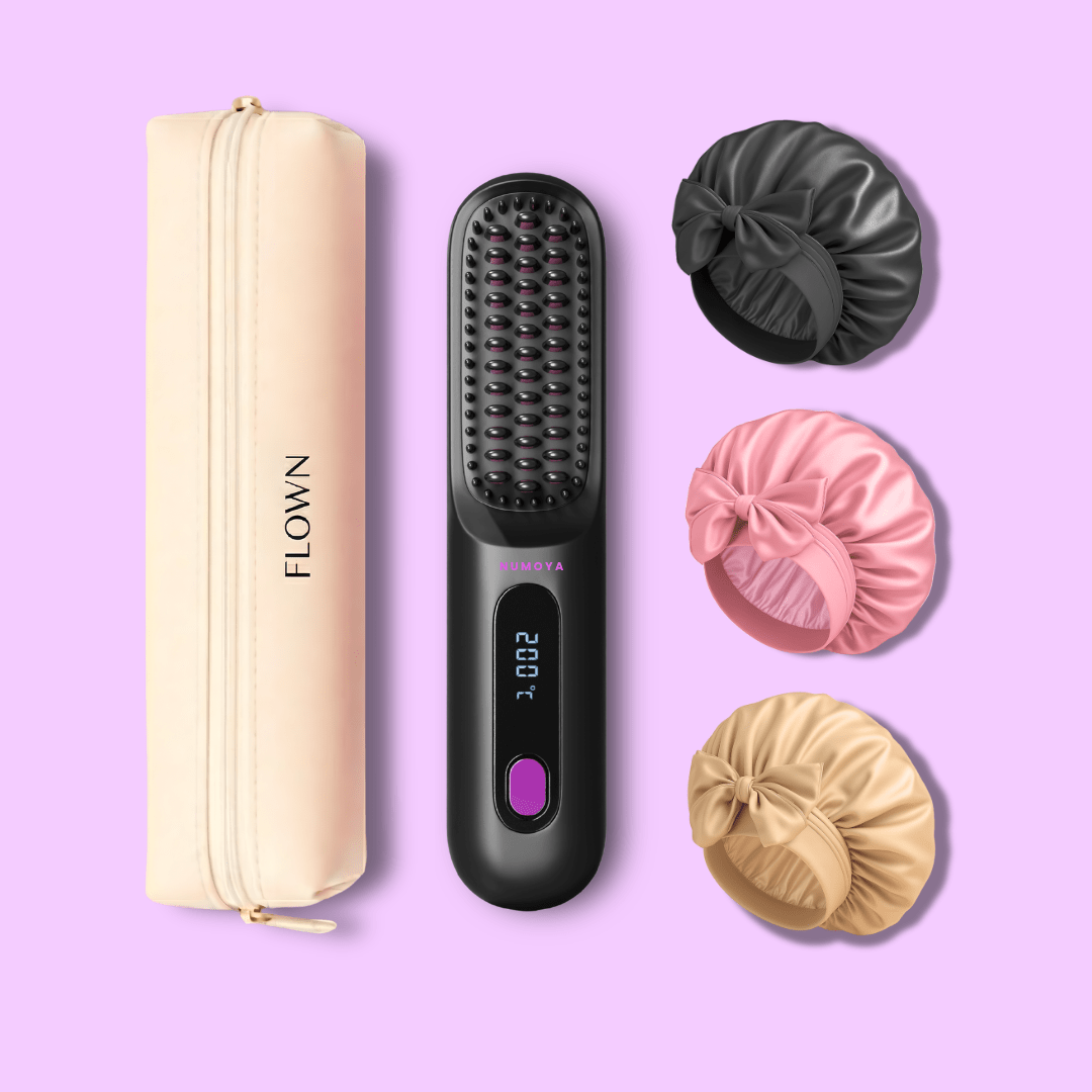 GoBrush PRO + Leather Pouch + Bonnets - NUMOYA