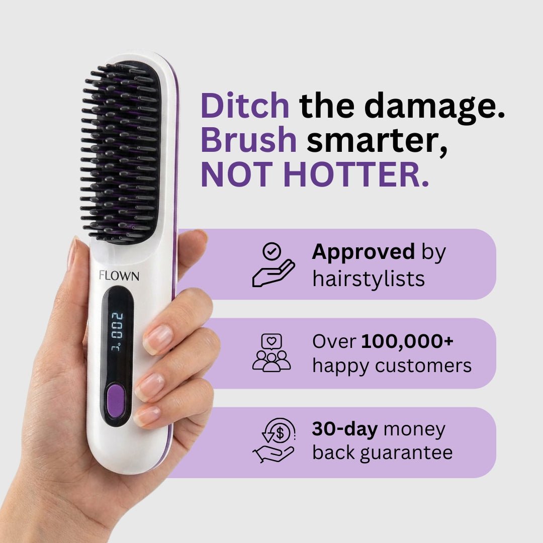 [NEW] FLOWN Portable Straightener Brush - GoBrush PRO - NUMOYA