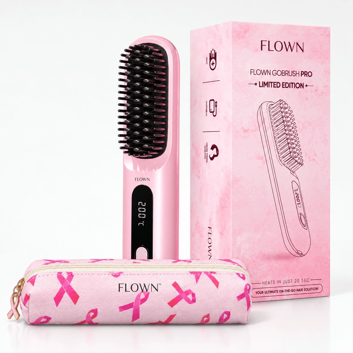 [NEW] FLOWN Portable Straightener Brush - GoBrush PRO