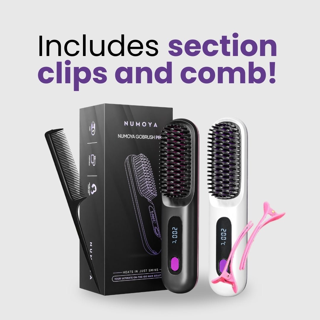 [NEW] Numoya Portable Straightener Brush - GoBrush PRO - NUMOYA