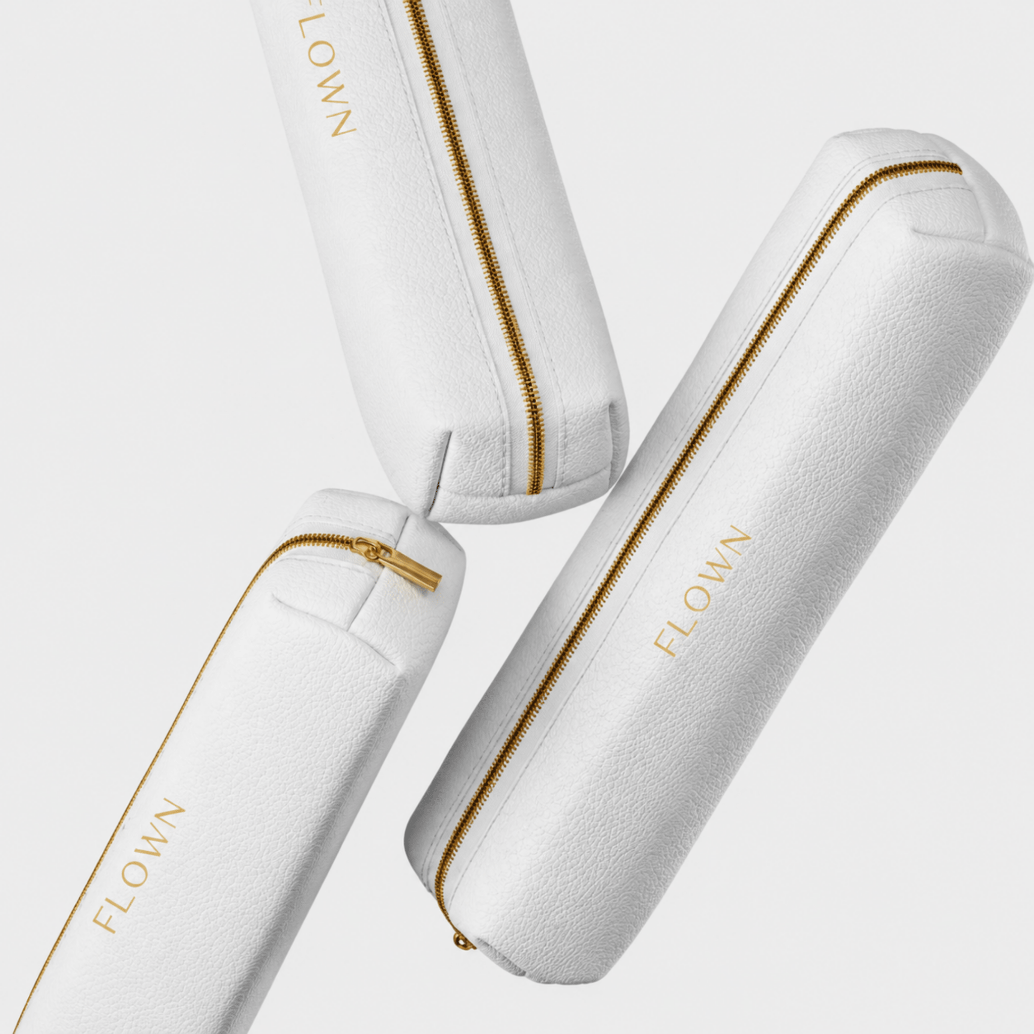 White Leather Pouch for GoBrush - NUMOYA